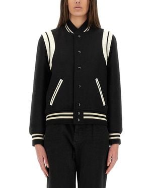 Saint Laurent Giacca teddy - Nero
