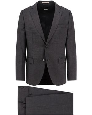 BOSS Virgin Wool Suit - Gray