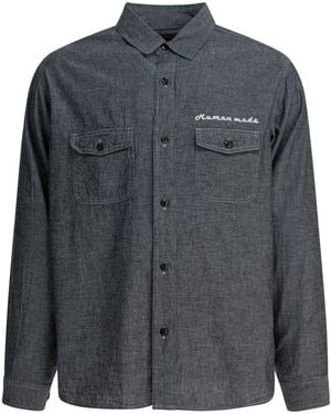 Human Made Chambray Shirt Shirts - Black