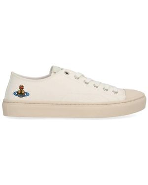 Vivienne Westwood "Low Top Plimsoll" Trainer - Natural
