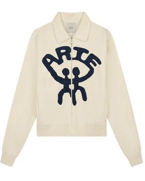 Arte' Sweaters Neutral - White