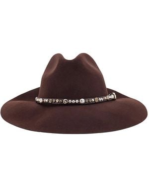 Golden Goose Golden Fedora Hat - Brown