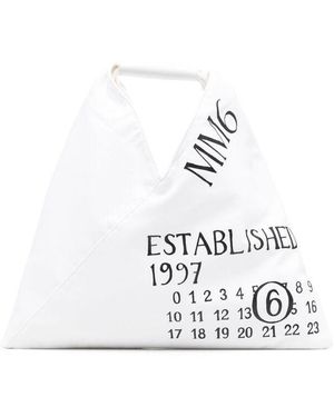 MM6 by Maison Martin Margiela Tote Bags Bianco-Donna