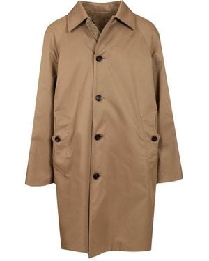Burberry Reversible Car Coat Coats - Natural