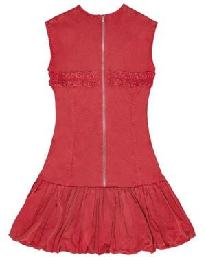 Ganni Abiti Tessuto-Donna - Rosso