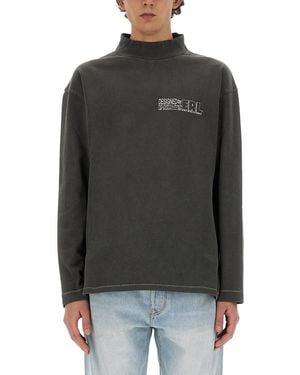 ERL T-Shirt Con Stampa - Grigio