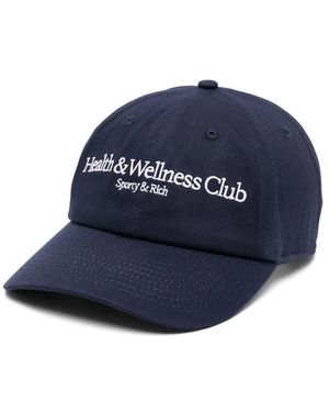 Sporty & Rich Cappelli Cotone-Uomo - Blu