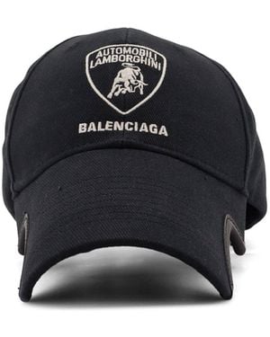 Balenciaga Cotton Baseball Hat - Blue