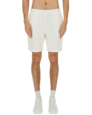 Lacoste Cotton Fleece Shorts - White
