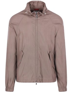 Brunello Cucinelli Silk Blend Jacket - Brown