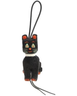Loewe Felt Cat Charm By Louis Wain Keyrings - White