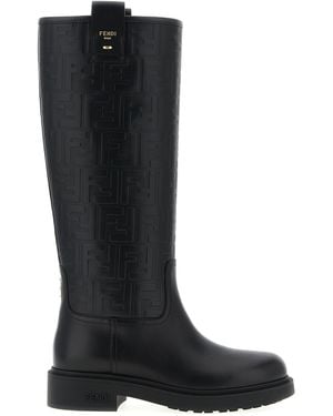 Fendi Filo Boots And Ankle Boots - Black