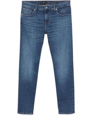 7 For All Mankind Jeans Tapered Jeans-Uomo - Blu