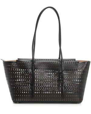 Alaïa Neo Mina 20 Shoulder Bags - Black
