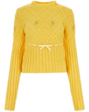 Cormio Wool Blend Sweater - Yellow