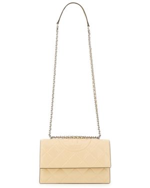 Tory Burch "Fleming" Bag - Natural