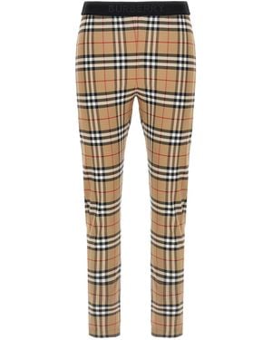 Burberry 'Belvoir' Leggings - Natural