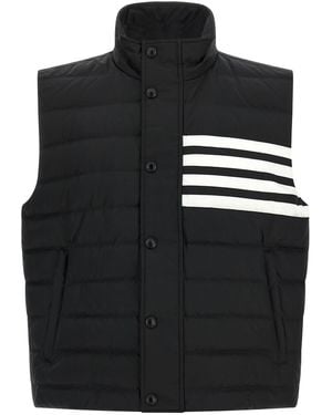Thom Browne '4 Bar' Vest - Black