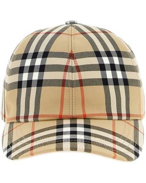 Burberry Check Cap - Metallic
