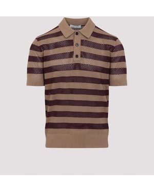 Dries Van Noten Polo Multicolor - Brown