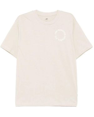 New Balance Cotton T Shirts - White