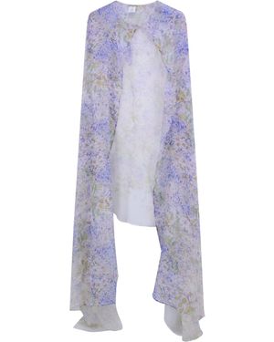 Faliero Sarti Silk Cape - Blue