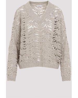 Brunello Cucinelli Pullover Nude & Neutrals - Natural