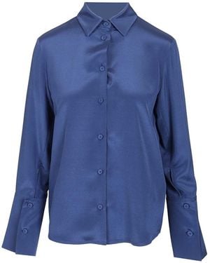 Max Mara Oversized Shirt Voliera Shirts Blue