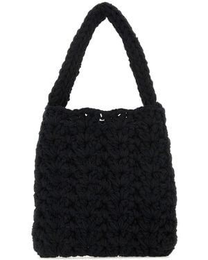 Marco Rambaldi Cotton Blend Handbag - Black