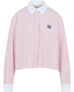 Miu Miu Shirts Pink & Purple