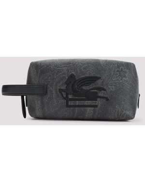 Etro Cotton Arnica S Pouch-Uomo - Grigio