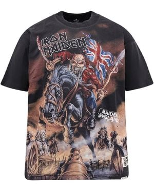 Represent Iron Maiden X Steed Cotton And Hemp T-Shirt - Multicolour