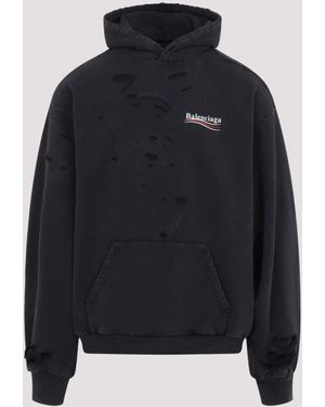 Balenciaga Hoodies Black - Blue