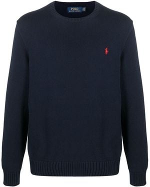 Polo Ralph Lauren Polo Pony Knitted Sweater - Blue