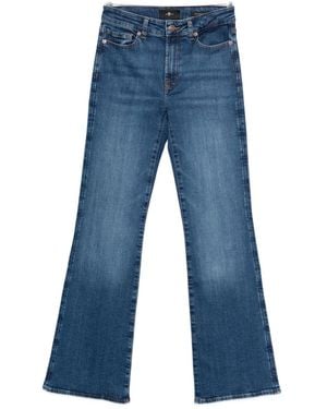 Seven7 The Leggy Bootcut Denim Jeans - Blue