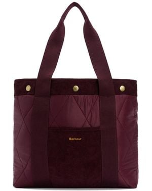 Barbour "Healy" Tote Bag - Purple