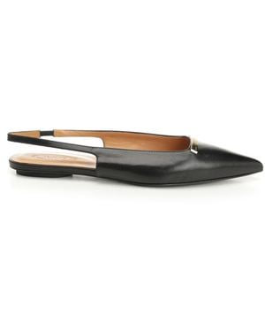 Tod's Leather Slingback Ballerina Scarpe Basse - White