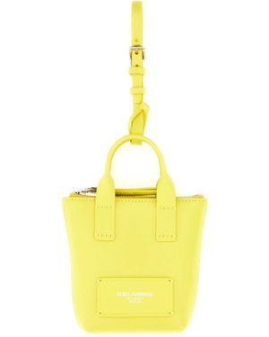 Dolce & Gabbana Leather "Minibag" Charm - Yellow