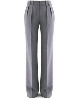 Jil Sander Wool Gabardine Pants-Donna - Grigio