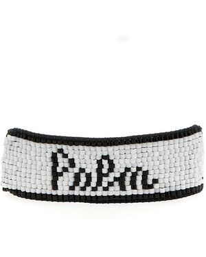 Palm Angels Palm Beads Gioielli Bianco/Nero
