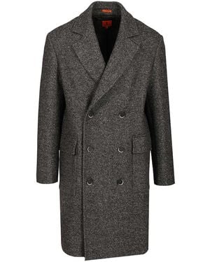 Barena Cappotto Doppio Petto Gazabin Granelo 97 Lana 6 Poliamidica Coats Grey