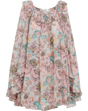 Chloé Mini Dresses Pink & Purple - Multicolour