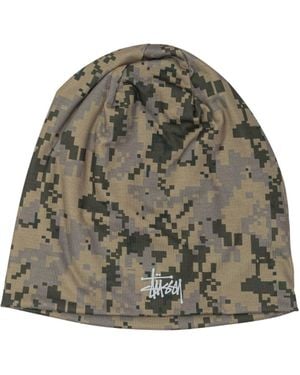 Stussy Skullcap Digi Camo Hats - Green