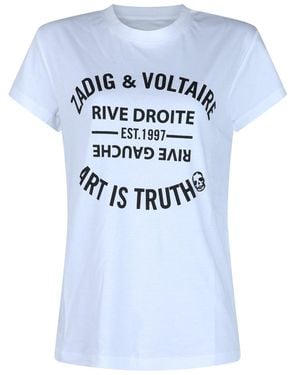 Zadig & Voltaire T-shirts And Polos Light And Natural - Blue