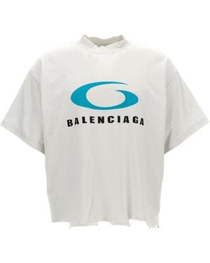 Balenciaga Loop Sports Icon T-Shirt - Grey