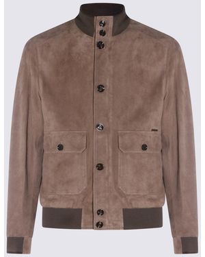 Moorer Jackets Blacks And Greys - Brown