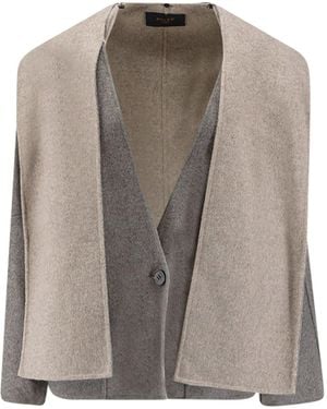 Paltò Filo Db Wool Coat - Grey