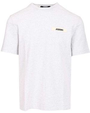 Jacquemus Le Tshirt Gros Grain T-Shirt - White