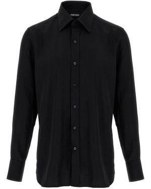 Tom Ford Tailored Lyocell Shirt - Black