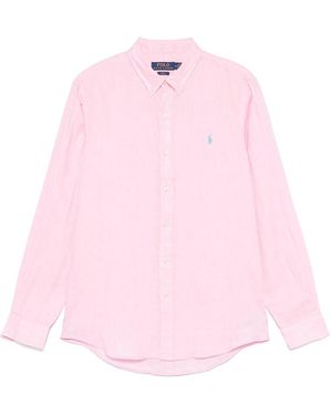 Ralph Lauren Camicie Lino-Uomo - Rosa